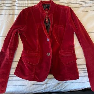 Lucky brand blood orange velvet jacket